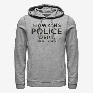 Queens Netflix Stranger Things - Hawkins Police Department Unisex Hoodie Heather Grey