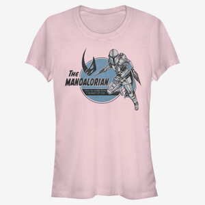 Queens Star Wars: The Mandalorian - Mando Jetpack Women's T-Shirt Light Pink