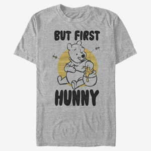 Queens Disney Winnie the Pooh - First Hunny Unisex T-Shirt Heather Grey