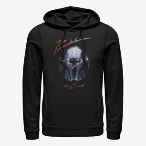 Queens Star Wars: Mandalorian - Helmet Chrome Unisex Hoodie Black