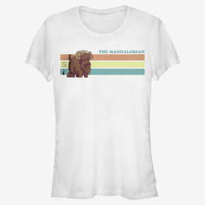 Queens Star Wars: The Mandalorian - Bantha Ride Women's T-Shirt White