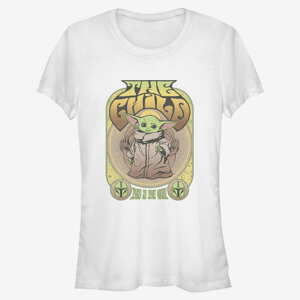 Queens Star Wars: The Mandalorian - Grogu Retro Gig Women's T-Shirt White