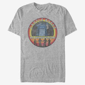 Queens Netflix Stranger Things - Castle Stamper Unisex T-Shirt Heather Grey