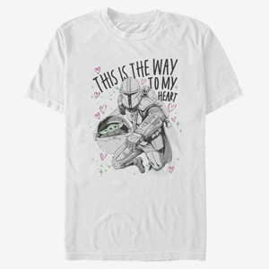 Queens Star Wars: The Mandalorian - Way to My Heart Unisex T-Shirt White