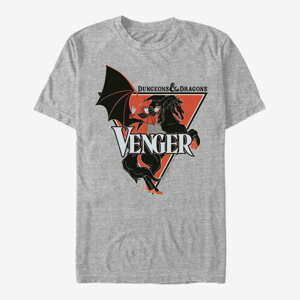 Queens Dungeons & Dragons - Venger Horse Unisex T-Shirt Heather Grey