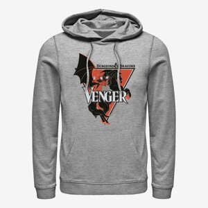 Queens Dungeons & Dragons - Venger Horse Unisex Hoodie Heather Grey