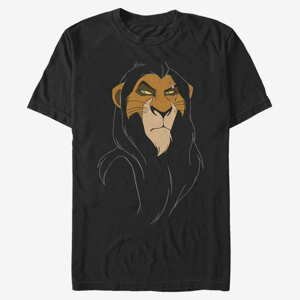 Queens Disney The Lion King - Big Face Scar Unisex T-Shirt Black
