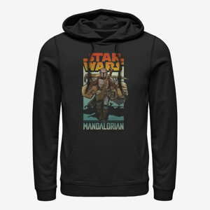 Queens Star Wars: The Mandalorian - Mando on Foot Unisex Hoodie Black