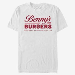Queens Netflix Stranger Things - Benny's Burgers Unisex T-Shirt White