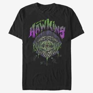 Queens Netflix Stranger Things - Welcome To Hawkins Unisex T-Shirt Black