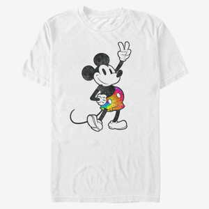 Queens Disney Classics Mickey Classic - Tie Dye Mickey Stroked Unisex T-Shirt White