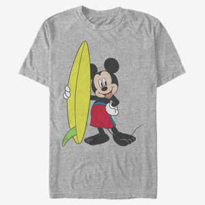 Queens Disney Classics Mickey Classic - Mickey Surf Unisex T-Shirt Heather Grey