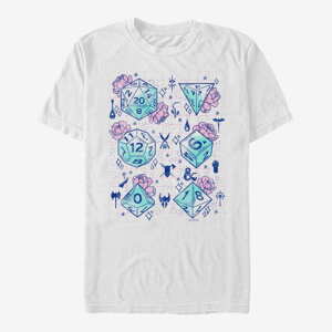 Queens Dungeons & Dragons - Floral Dice Unisex T-Shirt White