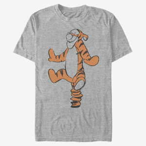 Queens Disney Winnie the Pooh - Basic Sketch Tigger Unisex T-Shirt Heather Grey