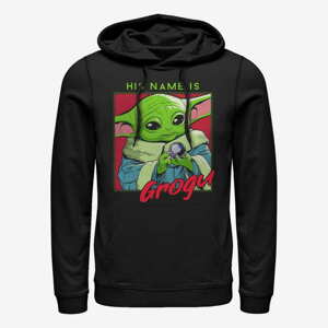 Queens Star Wars: The Mandalorian - His Name is Grogu Unisex Hoodie Black