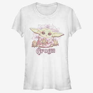 Queens Star Wars: The Mandalorian - Grogu Cute Women's T-Shirt White
