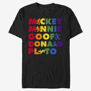 Queens Disney Classics Mickey Mouse - Prideful Friends Unisex T-Shirt Black