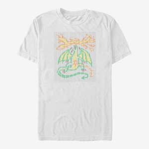 Queens Netflix Stranger Things - Scantron Dragon Unisex T-Shirt White