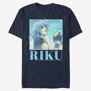 Queens Disney Kingdom Hearts - Riku Heart Throb Unisex T-Shirt Navy Blue