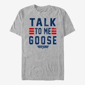 Queens Paramount Top Gun - Goose Talk Stack Unisex T-Shirt Heather Grey