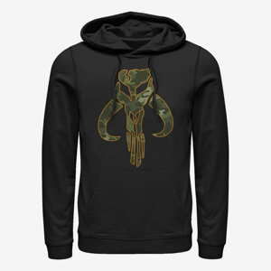 Queens Star Wars: The Mandalorian - Camo Mando Unisex Hoodie Black