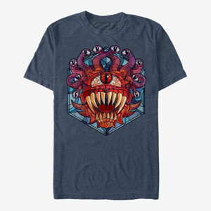 Queens Dungeons & Dragons - Eye of the Beholder Glass Unisex T-Shirt Vintage Heather Navy