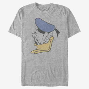 Queens Disney Classic Mickey - Donald Face Unisex T-Shirt Heather Grey