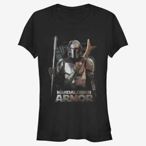 Queens Star Wars: The Mandalorian - MandoMon Epi7 No No Women's T-Shirt Black