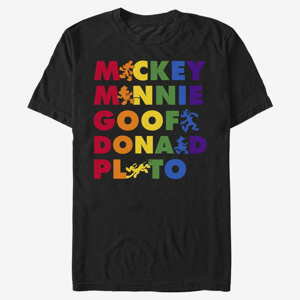 Queens Disney Classics Mickey Mouse - Prideful Friends Unisex T-Shirt Black