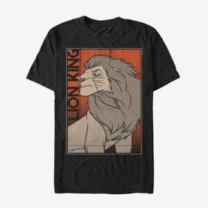 Queens Disney The Lion King - Comic King Unisex T-Shirt Black