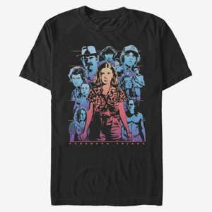 Queens Netflix Stranger Things - Populous Gaze Unisex T-Shirt Black