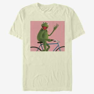 Queens Disney Classics Muppets - Biking Kermit Unisex T-Shirt Natural