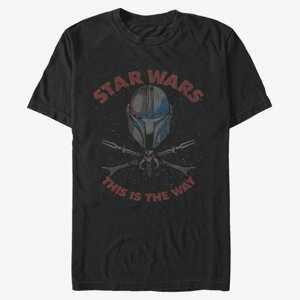 Queens Star Wars: The Mandalorian - Crossbones Unisex T-Shirt Black