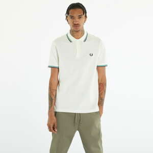 Tričko s krátkým rukávem FRED PERRY Twin Tipped Shirt Cream