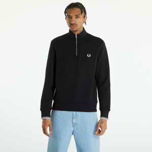 Mikina FRED PERRY Half Zip Sweatshirt Black