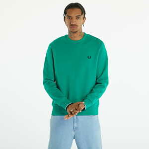 Mikina FRED PERRY Crew Neck Sweatshirt Fred Perry Green