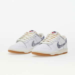 Nike Dunk Low White/ Midnight Navy-Gym Red-Sail