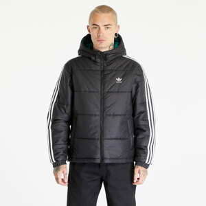 Pánská zimní bunda adidas Originals Adicolor Reversible Jacket Black/ Collegiate Green