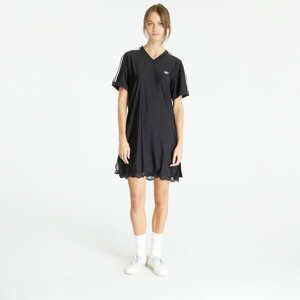 Šaty adidas Originals Lace Trim Short Sleeve Tee Dress Black