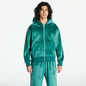 Mikina adidas Originals Premium Essentials+ V Full-Zip Hoodie Collegiate Green