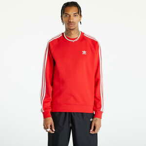 Mikina adidas Originals 3-Stripes Crew Sweatshirt Better Scarlet