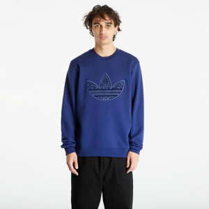 Mikina adidas Originals Applique Crew Dark Blue