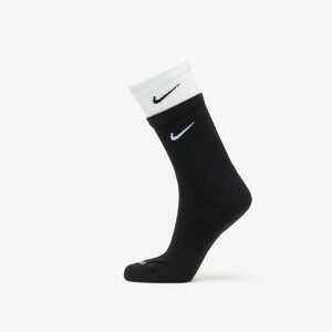 Ponožky Nike Everyday Plus Cushioned Training Crew Socks Black/ White/ Black