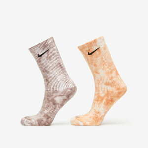 Nike Everyday Plus Cushioned Tie-Dye Crew Socks 2-Pack Multi-Color