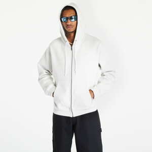 Mikina Nike Solo Swoosh Full-Zip Hoodie Birch Heather/ White