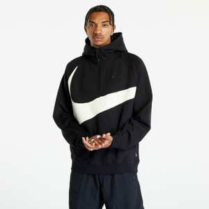 Mikina Nike Swoosh Men's 1/2-Zip Hoodie Black/ Coconut Milk/ Black