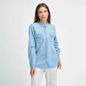 GAP V-Denim Western Shirt Lt Sunshine Light Indigo