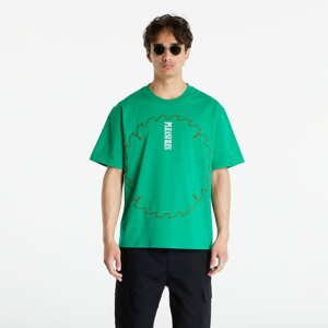 Tričko s krátkým rukávem PLEASURES Saw Heavyweight T-Shirt Green