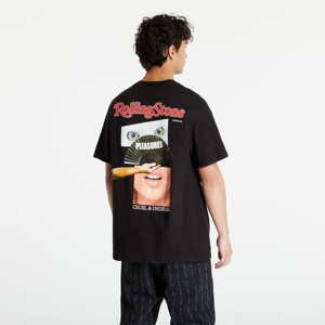 Tričko s krátkým rukávem PLEASURES Rolling Stone T-Shirt Black