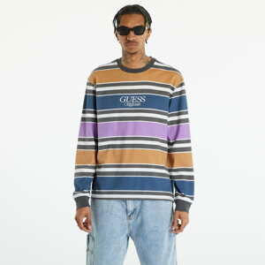 GUESS Go Block Stripe Ls Pure White Multi